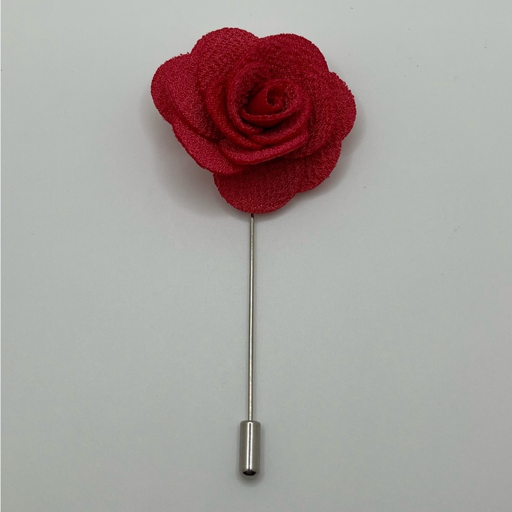 Men’s Hot Pink Flower Pin Lapel